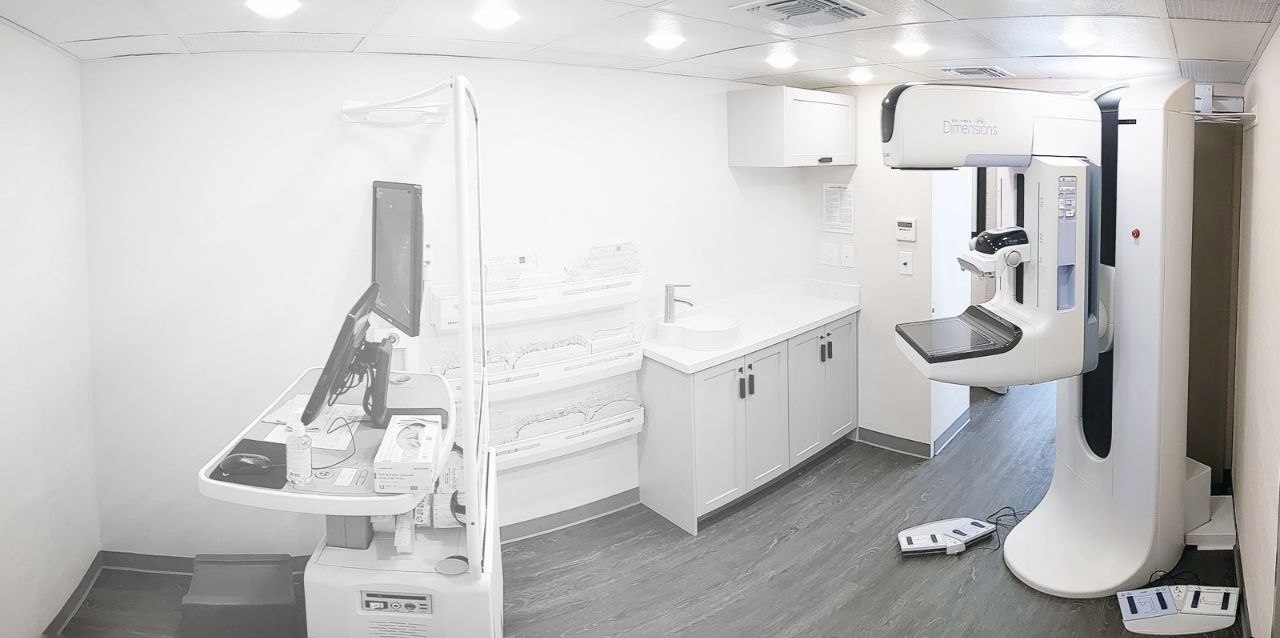 Mobile mammography suite